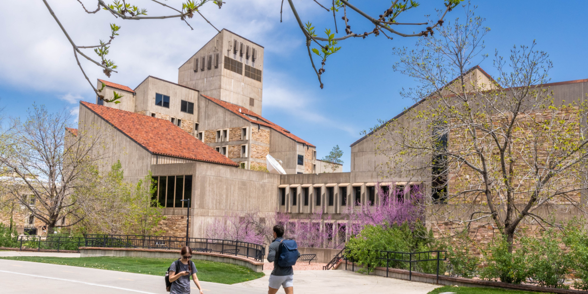 CU Engineering building on campus