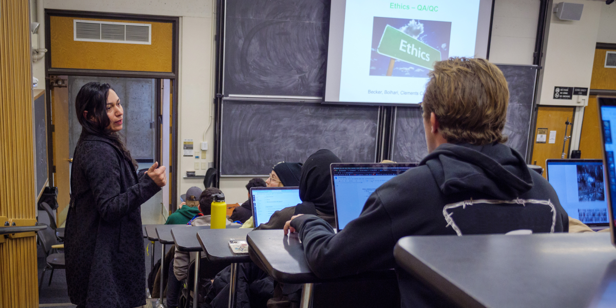 Azadeh Bolhari utilizes participatory action research in her teaching and lab.