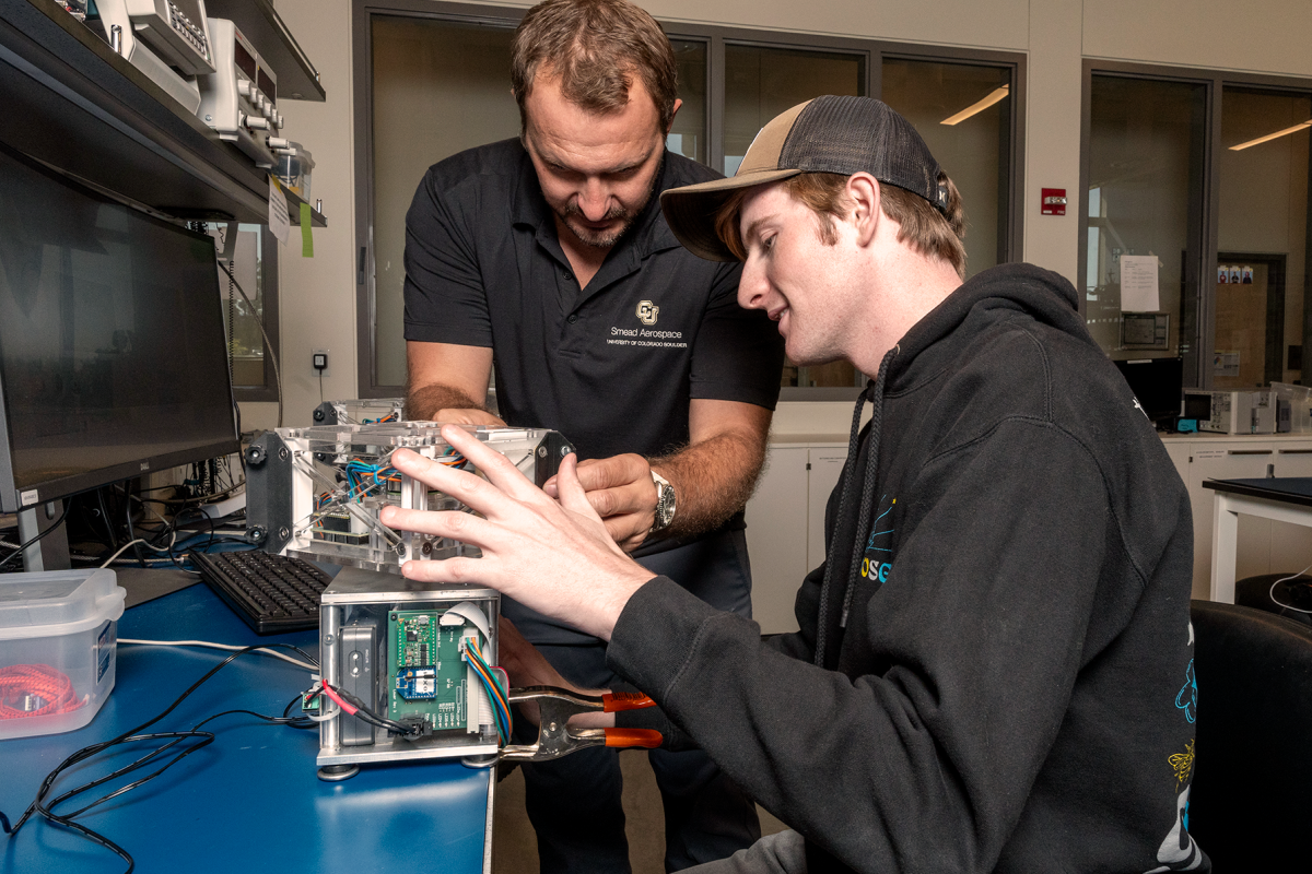 Aerospace electronics shop at CU Boulder