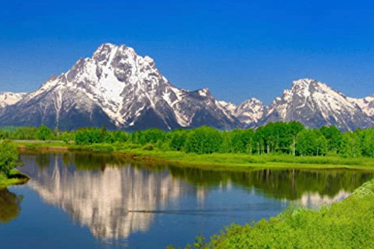 Mountain and lake