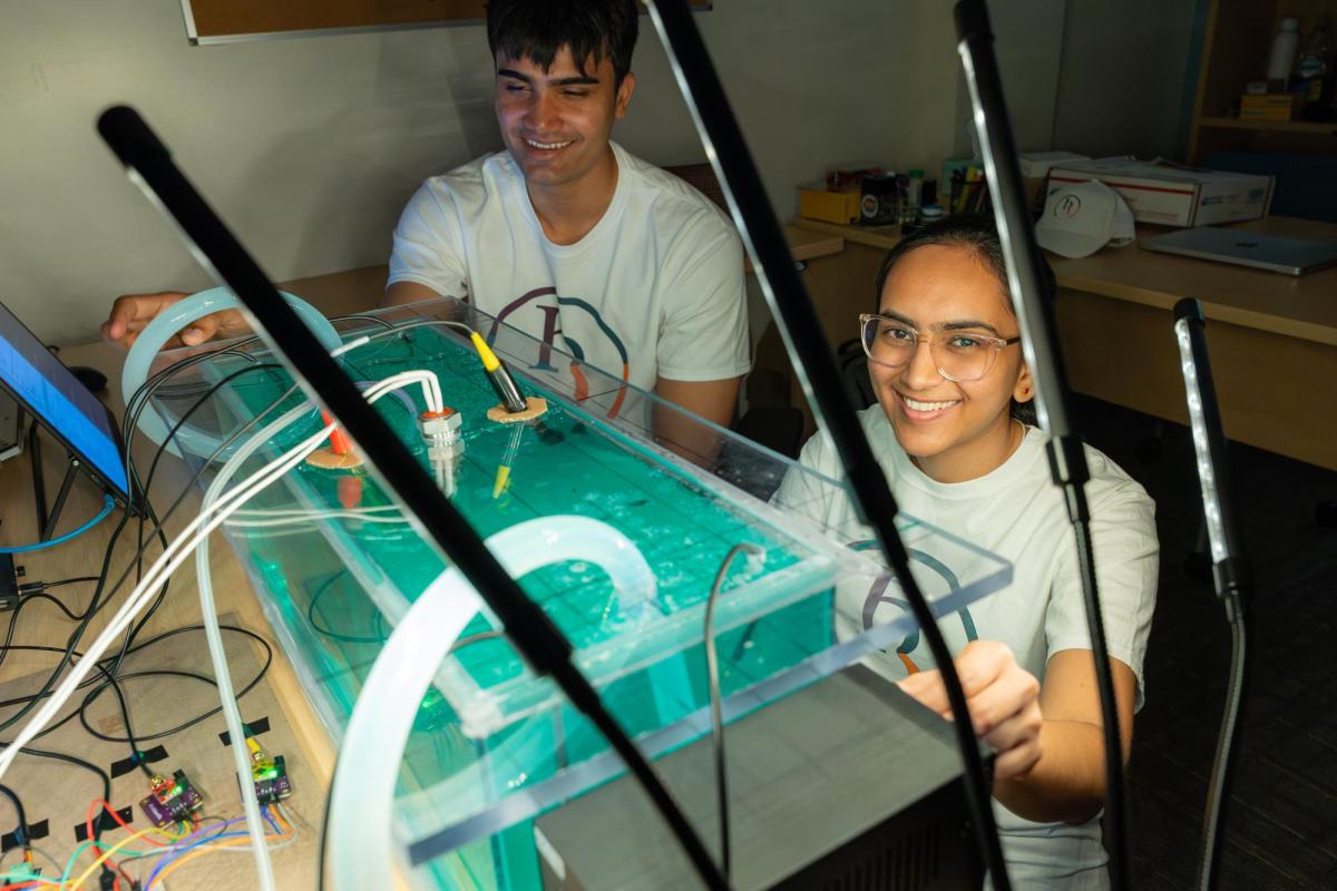 Students with Algae