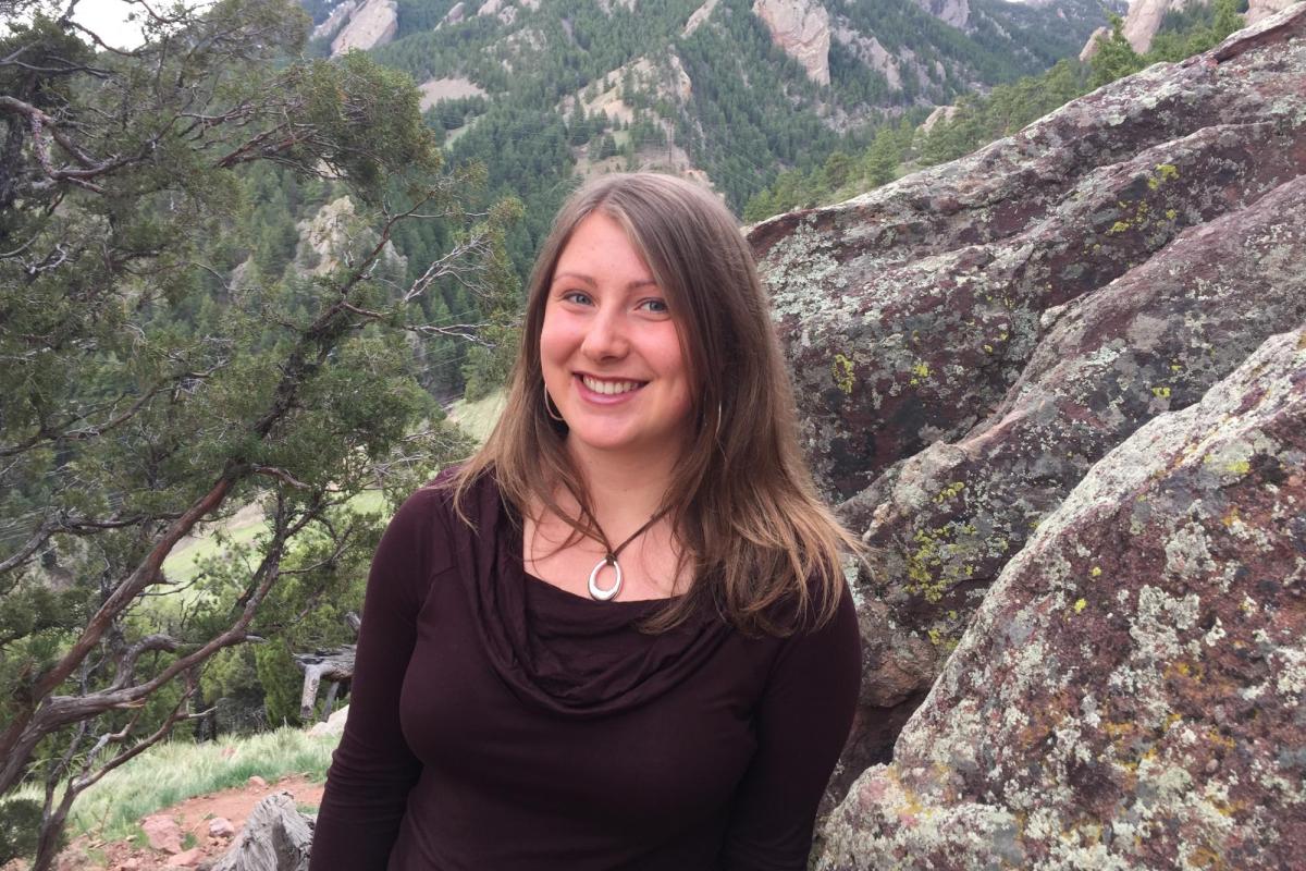Ellen Considine in the mountains