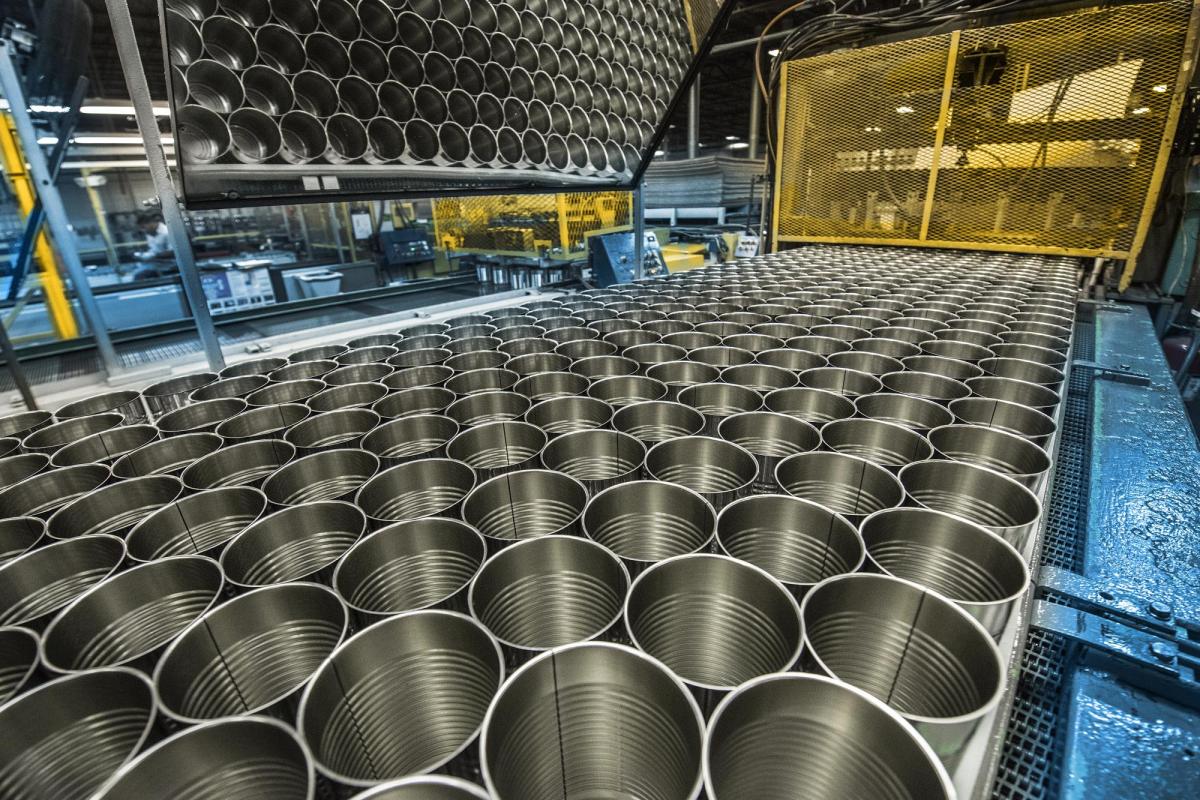 Ball food cans manufacturing line