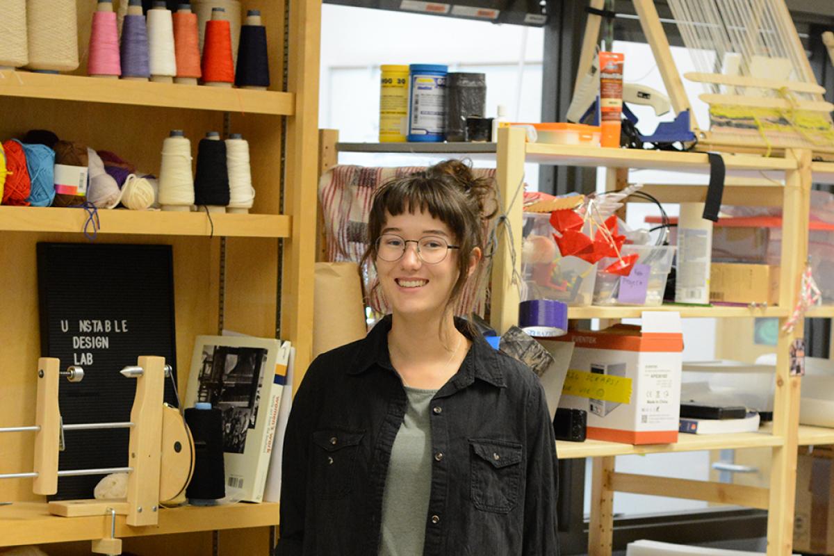Josephine Klefeker in the Unstable Design Lab