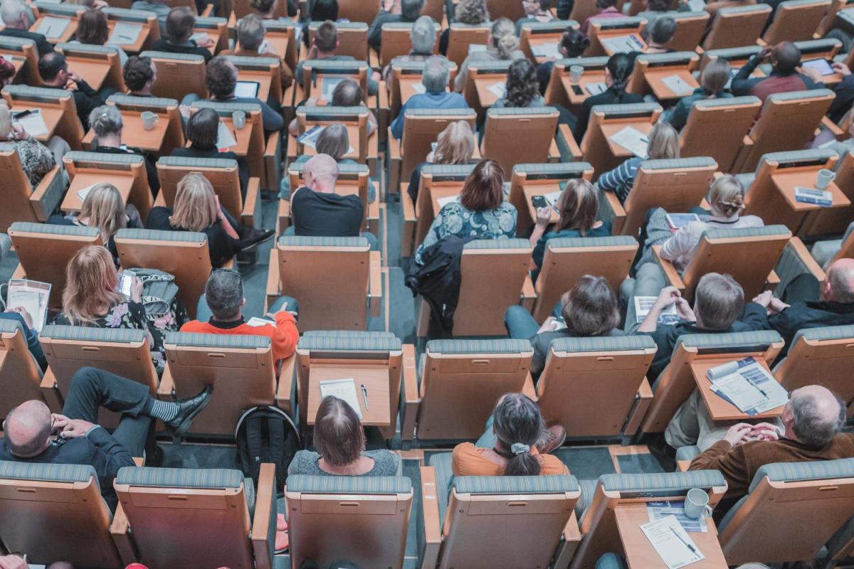 Group of students in auditorium