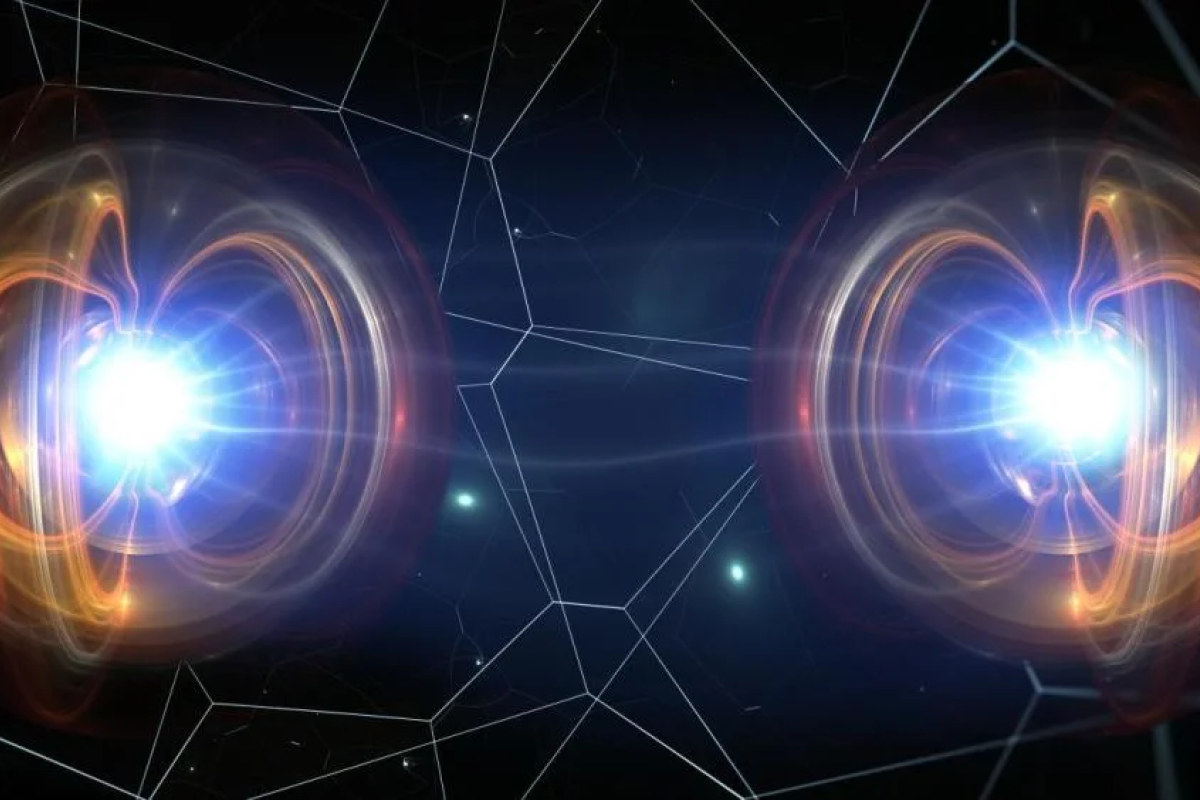 Quantum atoms illustration