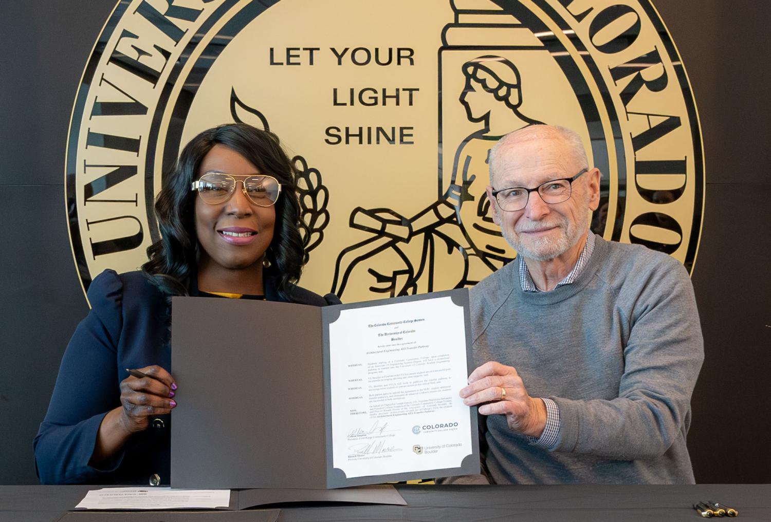 Community College Agreement Signing