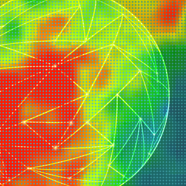 Abstract heat map illustration