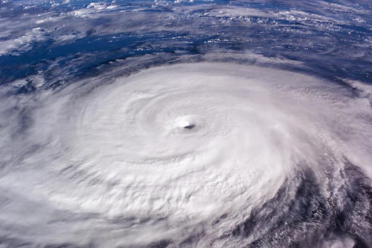 Hurricane seen from space