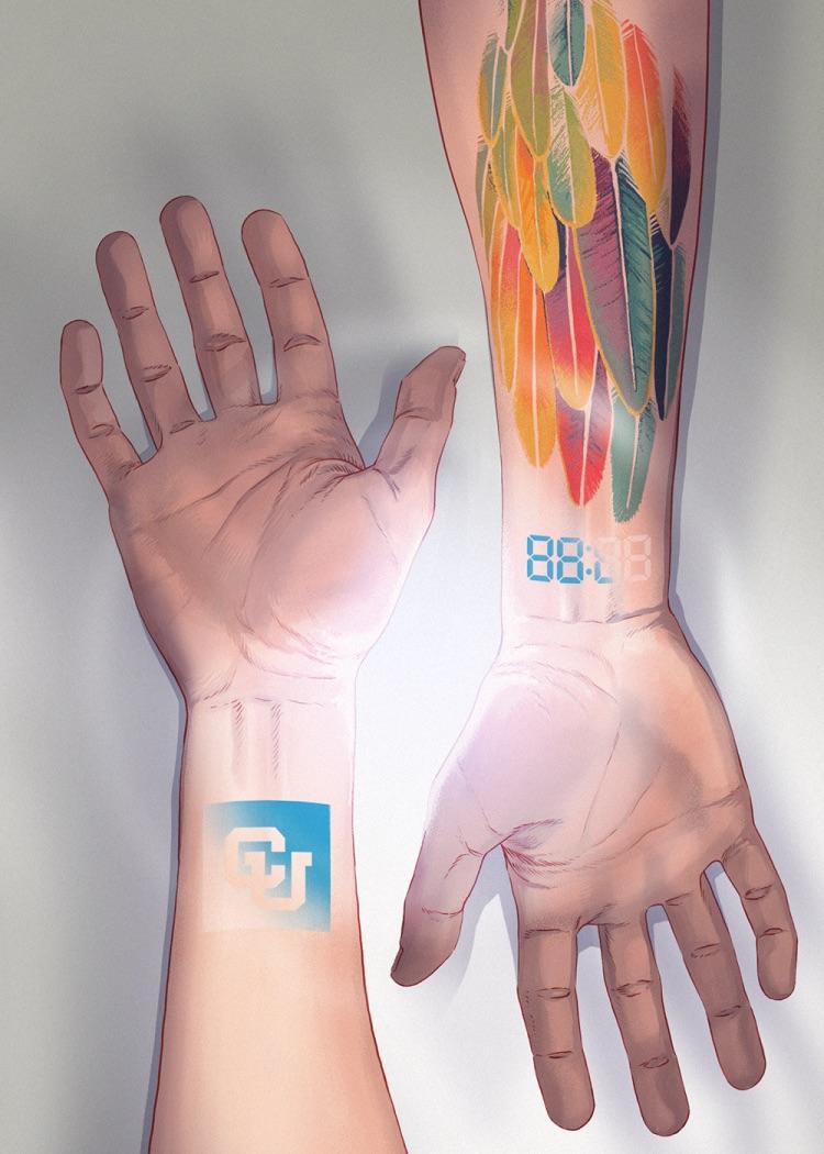 Electronic Tattoos Add Power to Wearable Computing