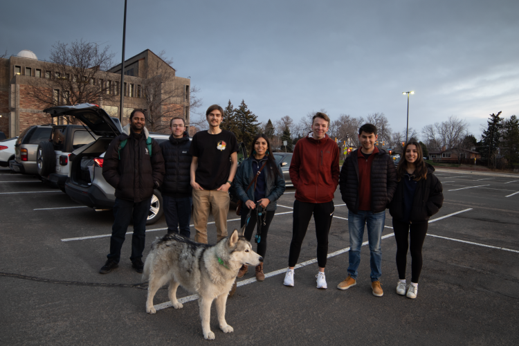 CU Trailblazers in the parking lot