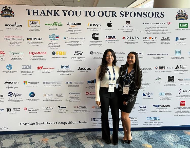 Cindia Denova Garduno and Arly Diaz De Leon 2024 SHPE Conference