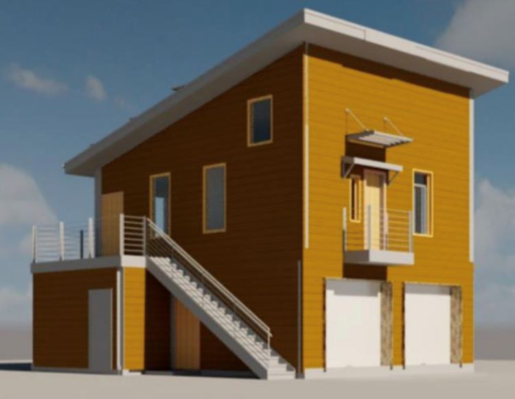 A rendering of the home plan.