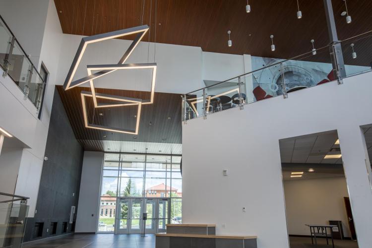 Inside the rady building