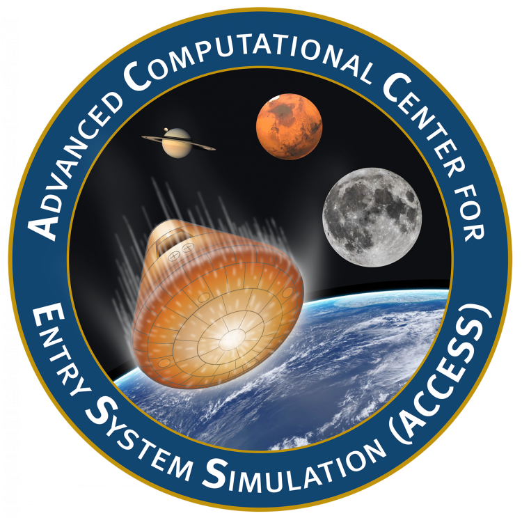 The center's logo reading Advanced Computational Center for Entry System Simulation (ACCESS)