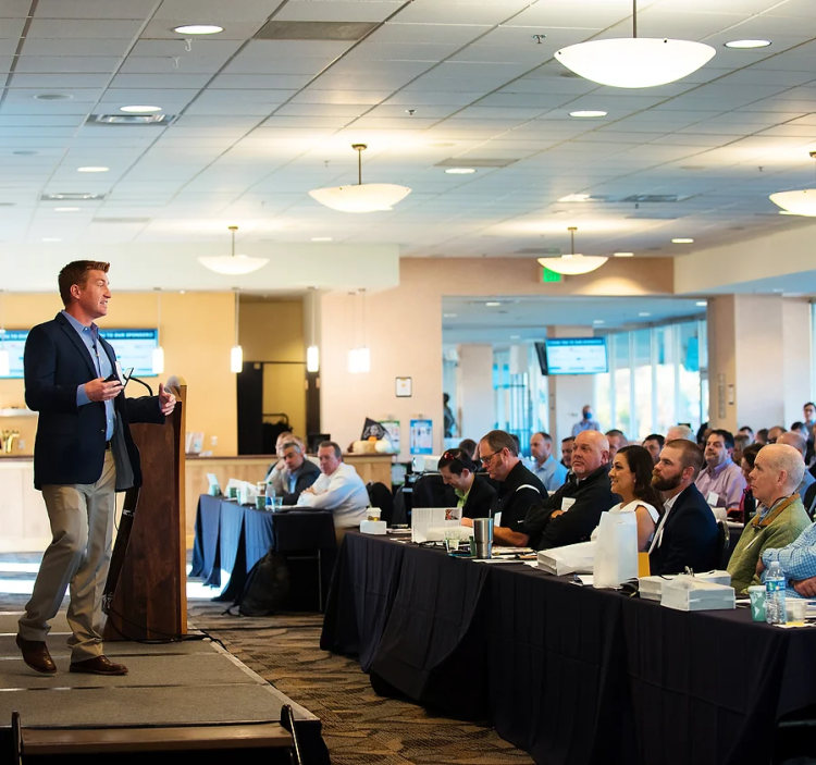 Matthew Hallowell at the 2021 Constructions Safety Summit hosted by the CSRA