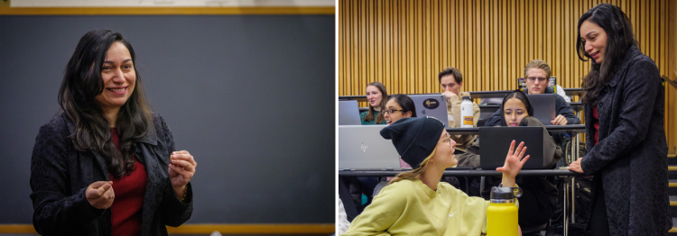 Azadeh Bolhari teaches in her classroom