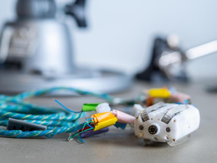 A robot used in the lab