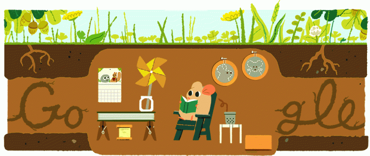 A Google Doodle created for the 2017 summer solstice.