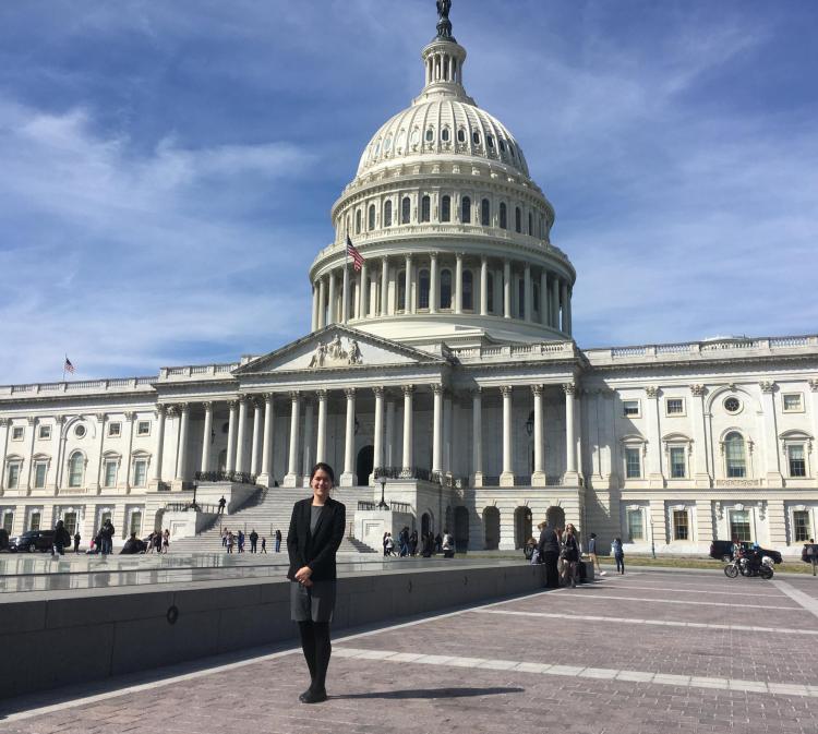 Katie Chambers at the U.S. Capitol