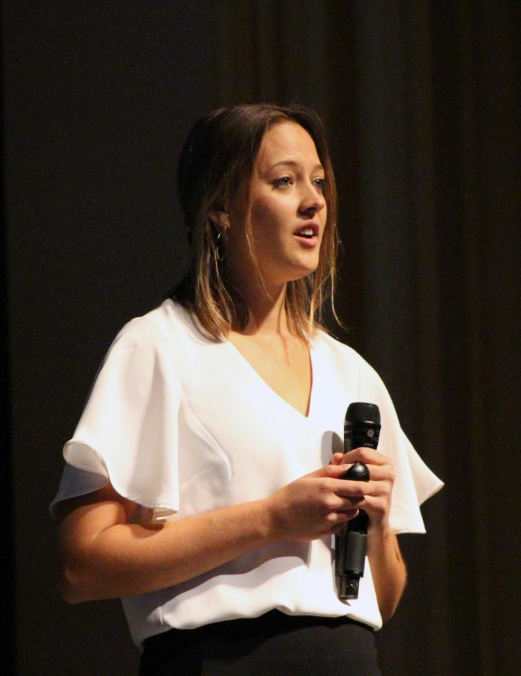 Rachel Sharp presents her startup, Trio Care