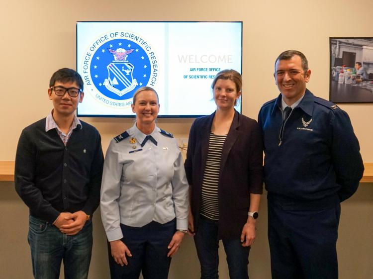 CU Engineering and Air Force representatives pose for photo