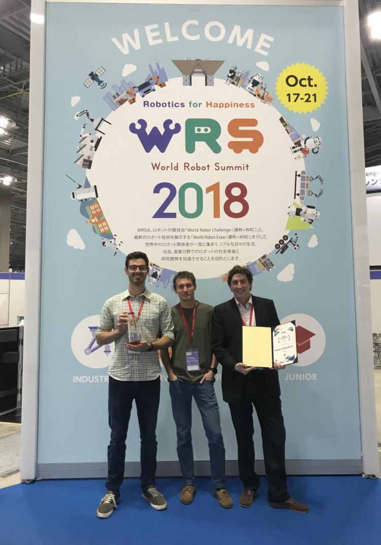 CU/Robotic Materials team with their award in Japan
