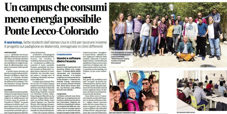 Italian paper features CU students