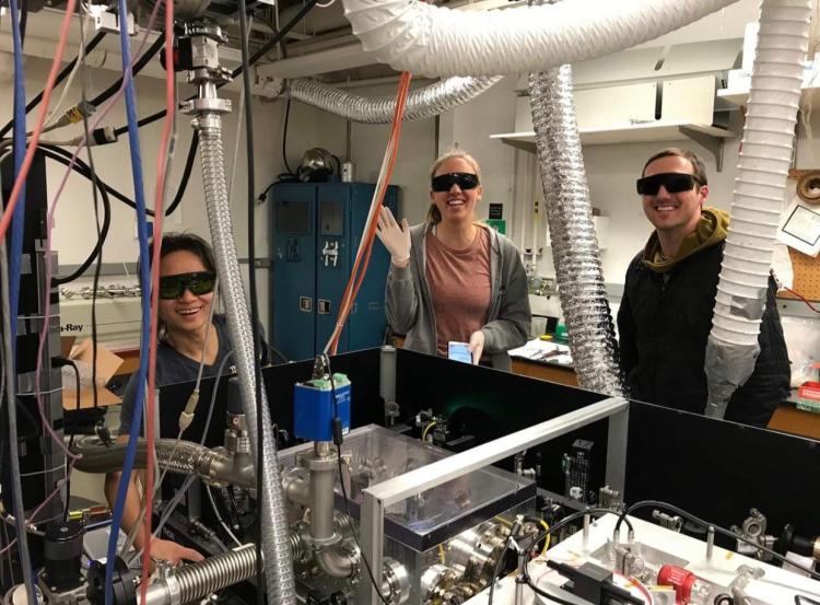 Students working in the Labbe lab