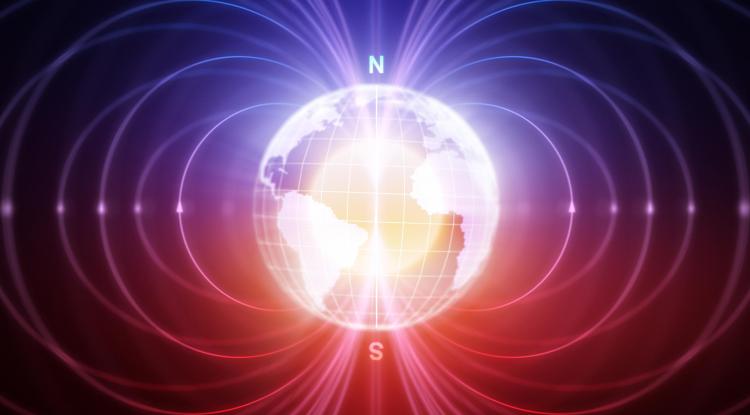 Diagram of the magnetic field