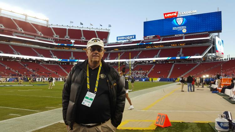 Dave Clough at Pac-12 championship game