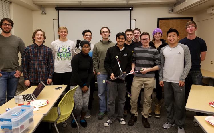 Members of the CU Boulder Quadcopter Club