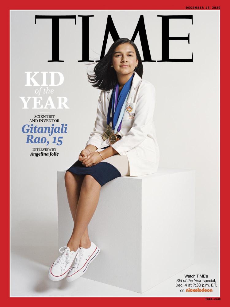 Gitanjali Rao on the cover of Time Magazine