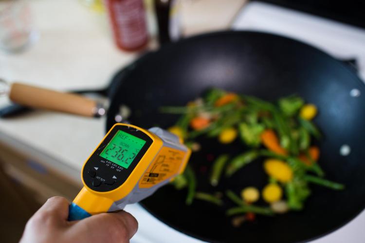 A sensor studying the indoor air quality