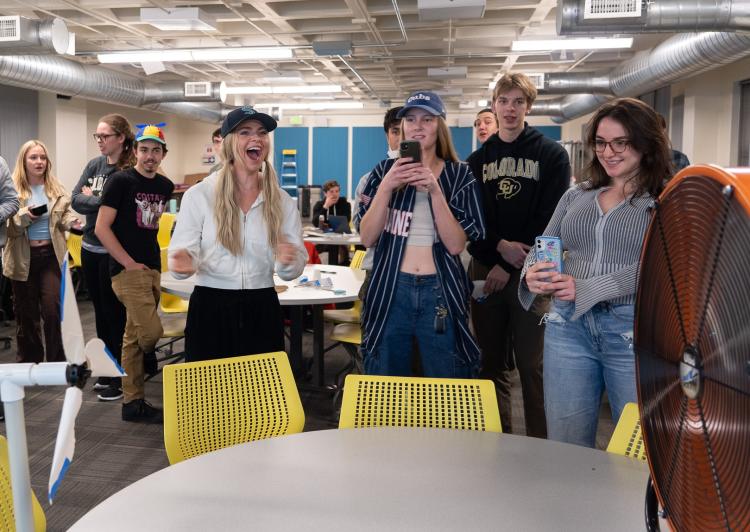 CU Wind Team partnered with a first-year engineering projects class.