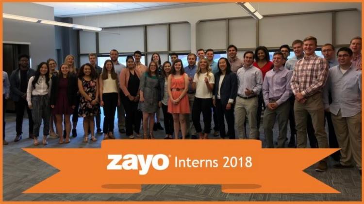 Zayo interns at office headquarters