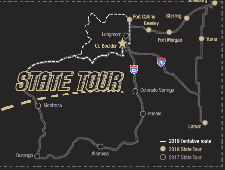 State Tour map