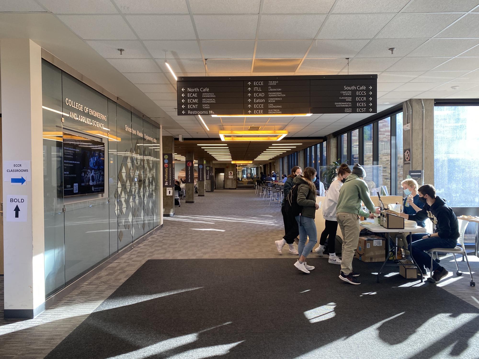 The engineering lobby