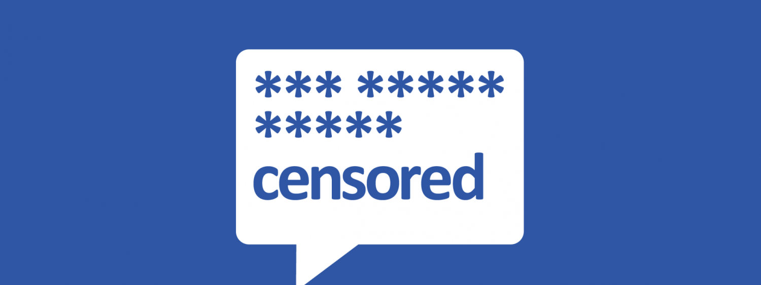 Facebook chat bubble "censored"