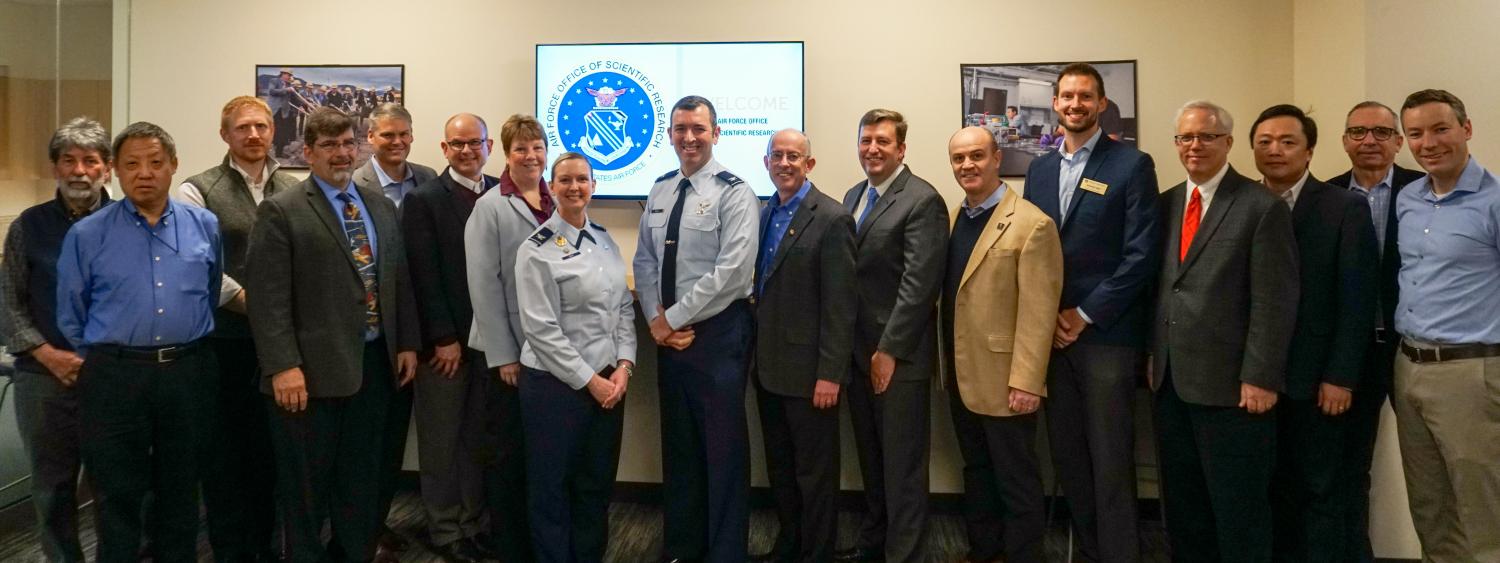 Representatives from CU Boulder and the Air Force Office of Scientific Research.