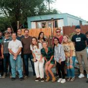 Members of the Solar Decathlong team.