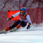 JT Abate skiing at Olympics