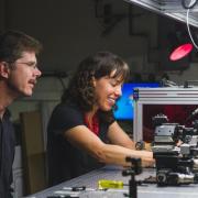 CU researchers in a lab