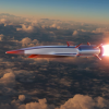 Rendering of a hypersonic rocket.