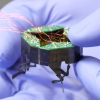 Miniature robot in the palm of a hand