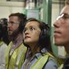 Students on a tour of Ball facilities during 2018 career day