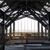 The unfinished interior of the Gaylord Rockies Hotel and Convention Center's "grand lodge." 