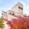 The Engineering Center with fall colors in the foreground