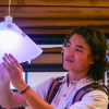 A student working in an ATLAS Lab