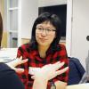 Female student at mentoring event